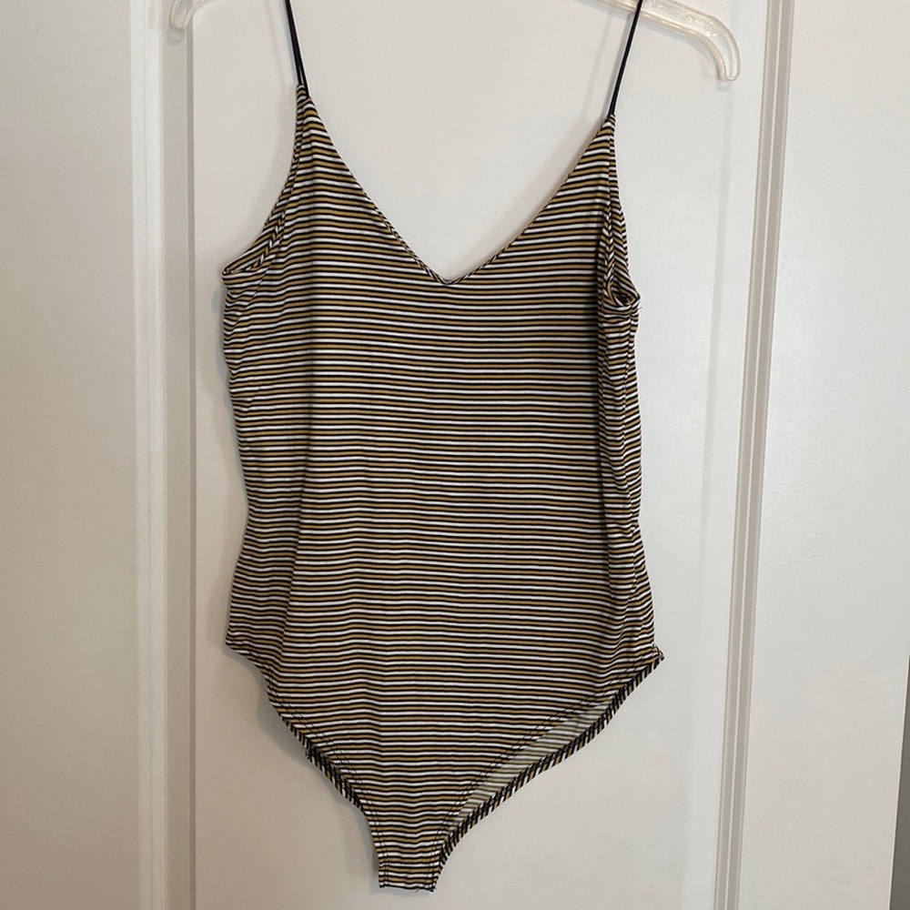 V neck body suit